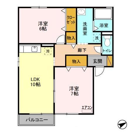 【間取り】 | ヴェルドミール 壱番館