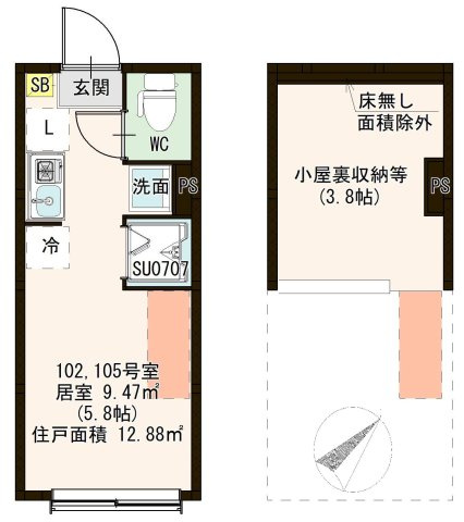 【間取り】 | KJ Terrace