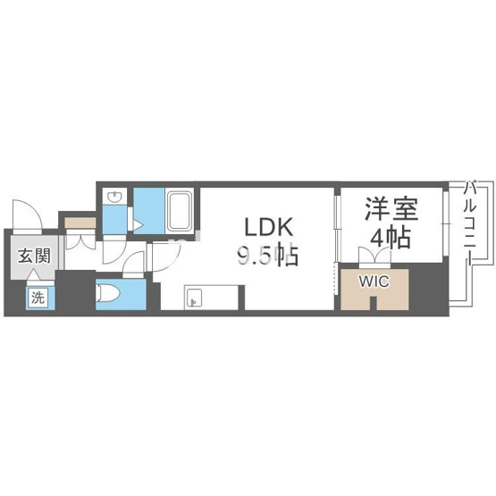 【間取り】 | ドゥーエ南堀江