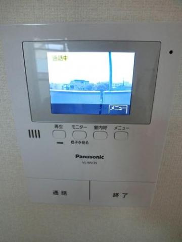 エクセル大橋のセキュリティ|ＴＶモニター付インターホン。都市ガスで経済的です。