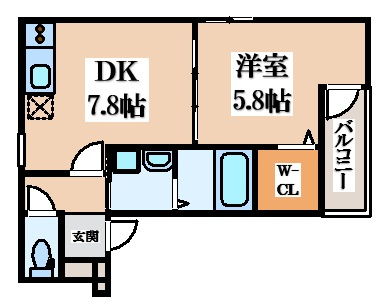 【間取り】 | フジパレス忍ケ丘Ⅰ番館