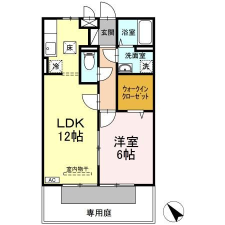 セイシェル・大山 B棟の間取り|使い勝手の良い間取りです♪