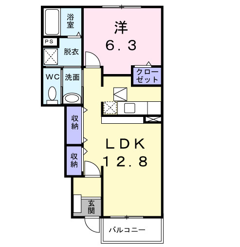 【間取り】 | アクティフ　ジェルメⅡ