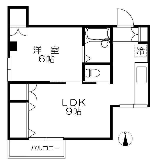 コーポ塩田の間取り
