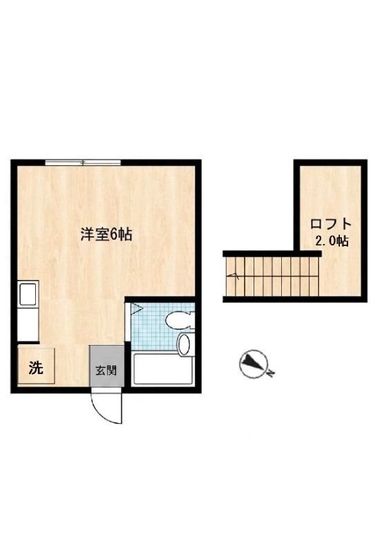 メゾン北雄の間取り
