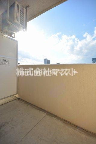 ヒルズ夕陽丘（下寺）のバルコニー