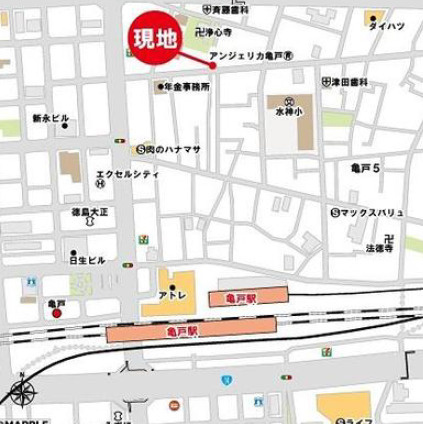 コンポジット亀戸イーストの地図|現地案内図