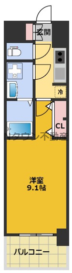 【間取り】 | S-RESIDENCE鶴舞Ⅱ | 間取りです