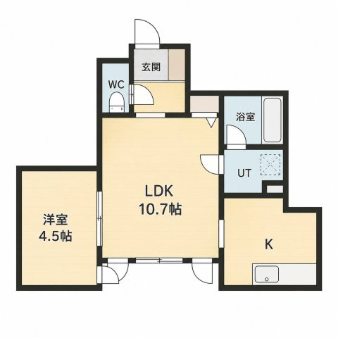 La Kasa Yumachi1321の間取り|別号数タイプ
