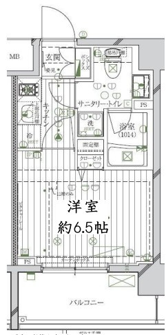 レガリス品川南大井パークサイドの間取り