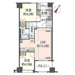 ワコーレ神戸山本通ベルヴェツィオの間取り