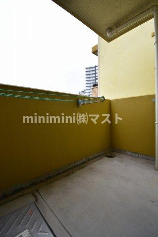 大阪市中央区安堂寺町２丁目の賃貸マンションのバルコニー
