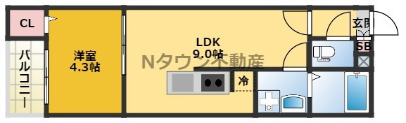【間取り】 | ハーフス平安通 | 間取りです。
