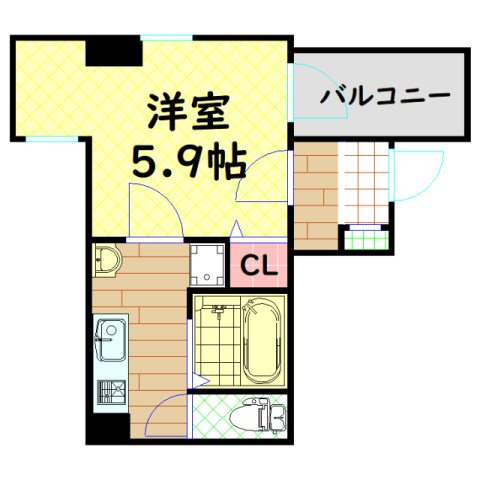 【間取り】 | ブリストル神崎