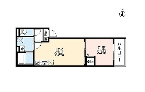 【間取り】 | ラッキーヒルズ尼崎