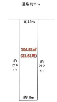 【区画図】 | 松ケ崎桜木町　土地　【更地渡し・条件なし】