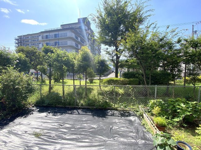 恒陽王子マンションの展望|眺望
1階住戸でありながら前面に開放感がある専用庭が広がり、プライバシーと開放感を兼ね備えた心地よい景観。外の爽やかな風を感じながら穏やかな時間を過ごせます。