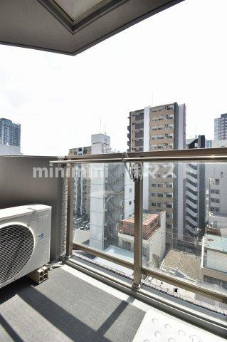 大阪市北区豊崎４丁目の賃貸マンションのバルコニー