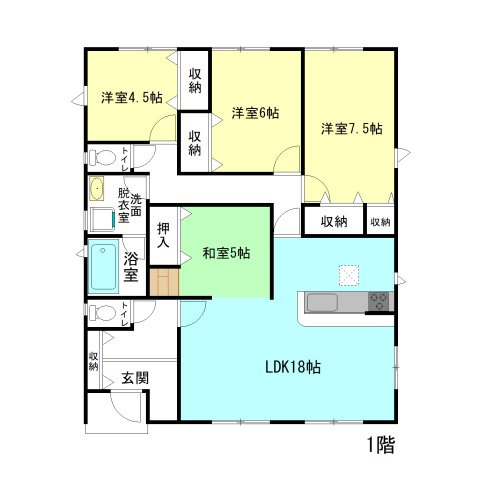 【間取り】 | クレイドルガーデン前橋市富士見町時沢第11ー② | 人気の「平屋」住宅登場です！