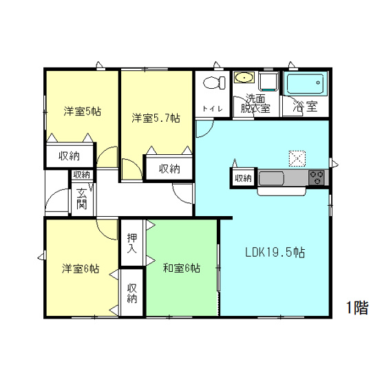 【間取り】 | クレイドルガーデン前橋市富士見町時沢第11ー① | 人気の「平屋」住宅登場です！