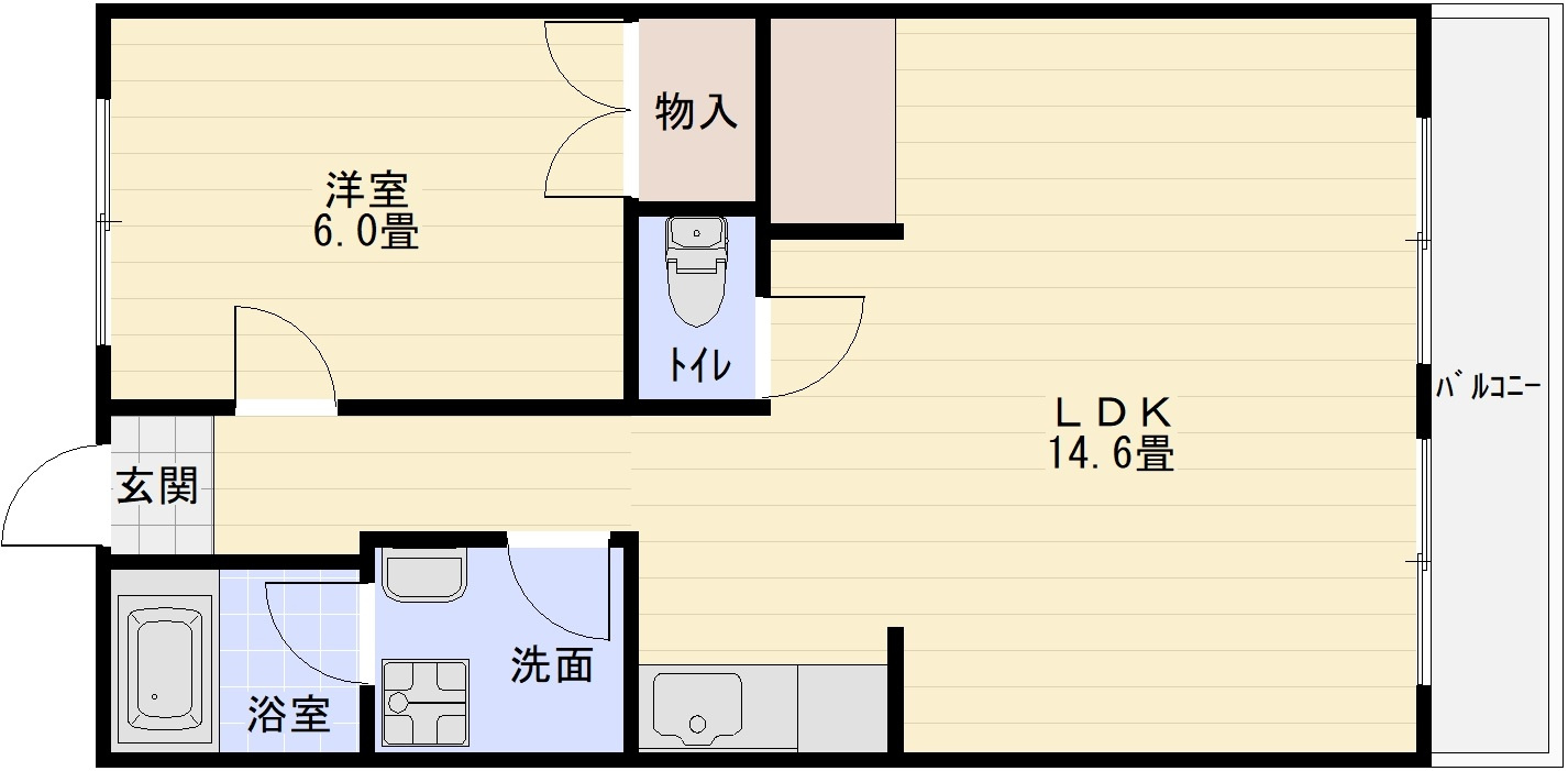 ノーブル国分の間取り