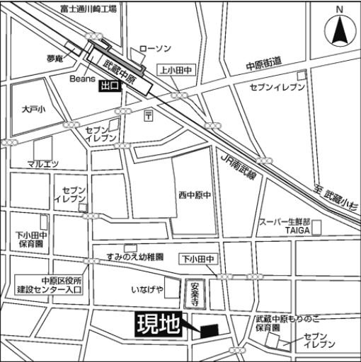 【地図】 | リテラス武蔵中原