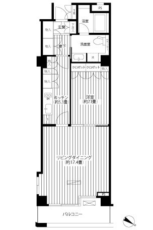 【間取り】 | ヒューリック浅草一丁目