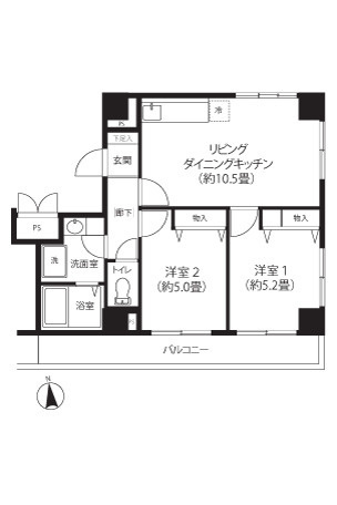 【間取り】 | シティコア鶴見