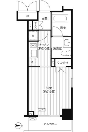 【間取り】 | グランハイツ錦糸町