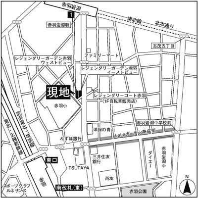 【地図】 | レジェンダリーガーデン赤羽 ウェストビュー