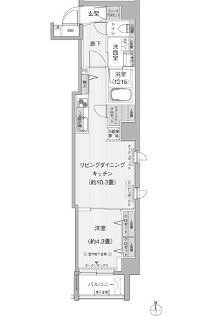 【間取り】 | クリスタルパレス蒲西