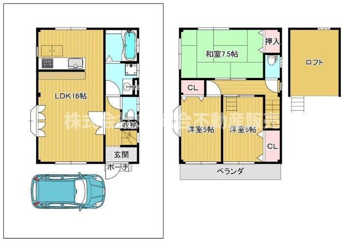 南上小阪中古戸建の間取り|2026年6月内装リフォーム済みで室内大変キレイです！