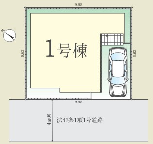 【仲介手数料無料】ふじみ野市丸山1期の区画図|駐車スペース1台確保！
