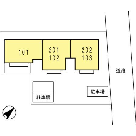 タウンシャトルⅡの区画図