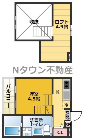 【間取り】 | Tom'sTenement3(トムズテネメントスリー) | 間取りです。