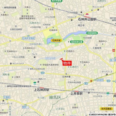 【地図】 | ＢｒｉｌｌｉａＣｉｔｙ　石神井公園　ＡＴＬＡＳ　　６号棟