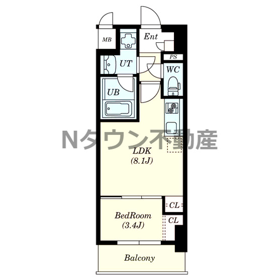 【間取り】 | ポルタニグラ大須 | 間取りです。