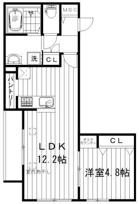 エルム桜山の間取り