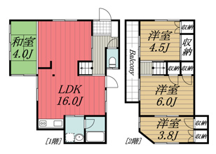 【間取り】 | 八千代市勝田台南戸建