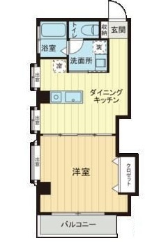 Ｒｅｌｉｅｆ不動前の間取り|間取りです。