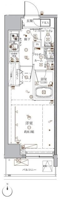 クレイシア入谷の間取り
