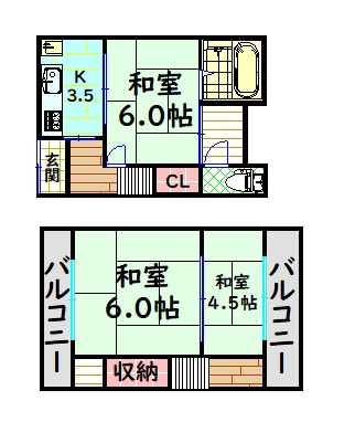 【間取り】 | 百舌鳥町西之町戸建