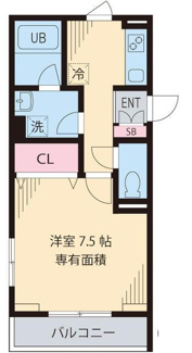 【間取り】 | メゾン・ド・ユイット | 間取りです。