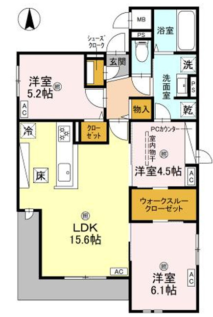 クラシスト泉町の間取り