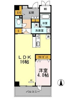グリシーヌの間取り