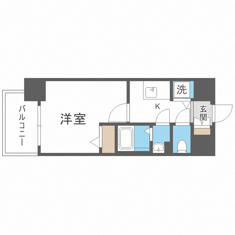 エスリードレジデンス大阪福島の間取り|エスリードレジデンス大阪福島　開放感ある間取り