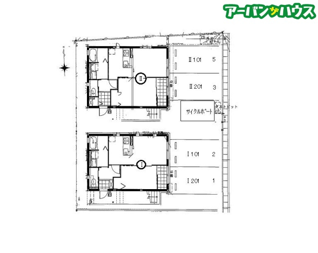 ピュアハイムアイリスⅠの区画図