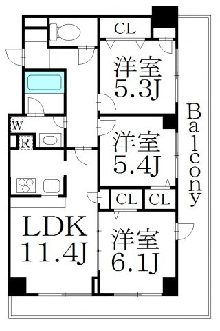 【間取り】 | ジ・アパートメントヒルトップ中野