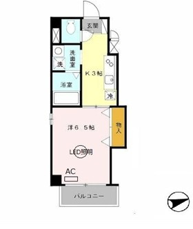 ドミール関大前の間取り