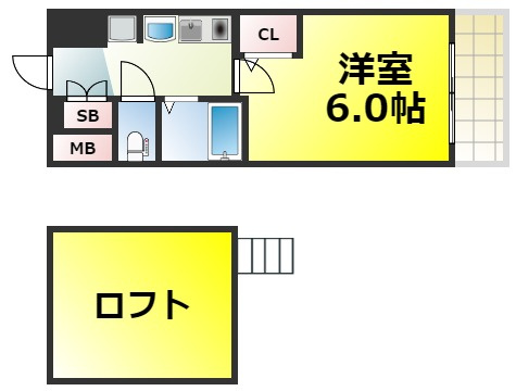 【間取り】 | エステムコート難波WEST-SIDE 大阪ドーム前